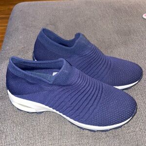 STQ women’s blue slip on sneakers